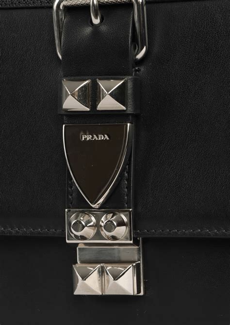 Prada Saffiano & City Calf Elektra Cartella w/ Strap 